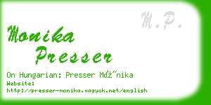 monika presser business card